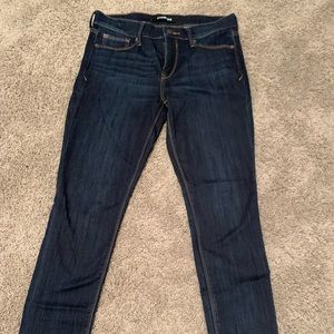 Express - Size 8 - Dark Wash Mid-Rise Legging